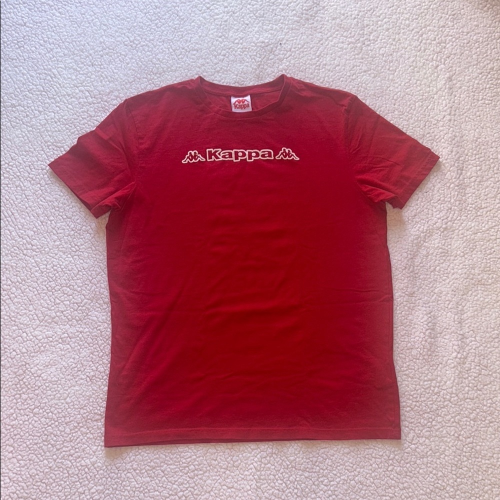 Kappa Red Short Sleeve Logo Tee